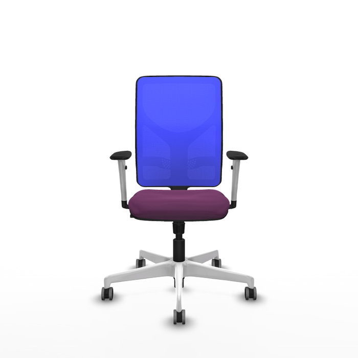 PIQUERAS Y CRESPO Silla de oficina Motilla con mecanismo Sincro, Morado y Azul
