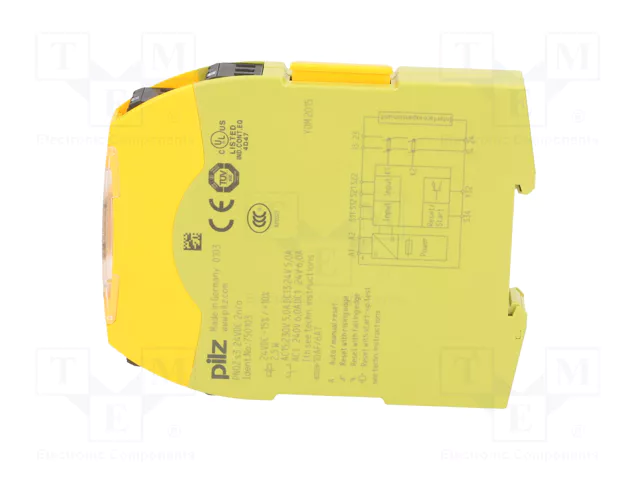 Pilz PNOZ s3 24VDC 2n/o 750103 Relé de seguridad Pilz PNOZ s3 24VDC 2n/o 750103 Relé de seguridad