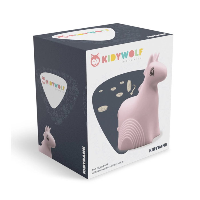 Kidywolf Hucha unicornio 15cm Rosa