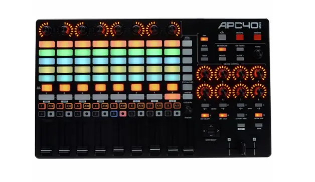 AKAIPRO APC40 MK2 Controlador USB para Ableton Live con Matriz de Clips RGB y 8 Faders Asignables