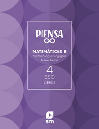 SM, Matemáticas 4º ESO Piensa Infinito Singapur - SM