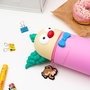 ERIK Portatodo 3D Krusty El Payaso Los Simpsons Silicona Cremallera Base Extensible 17x6,5cm