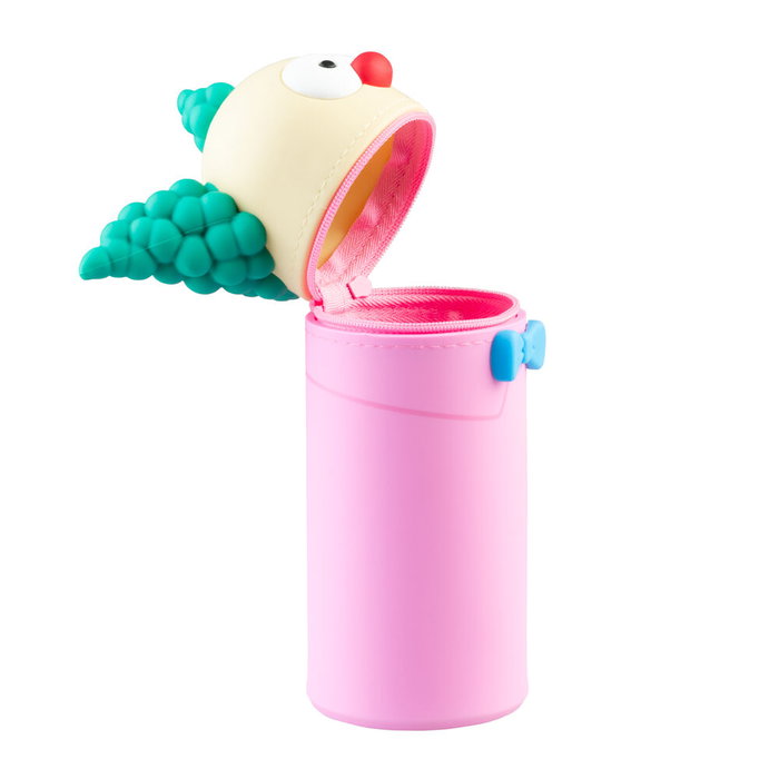 ERIK Portatodo 3D Krusty El Payaso Los Simpsons Silicona Cremallera Base Extensible 17x6,5cm