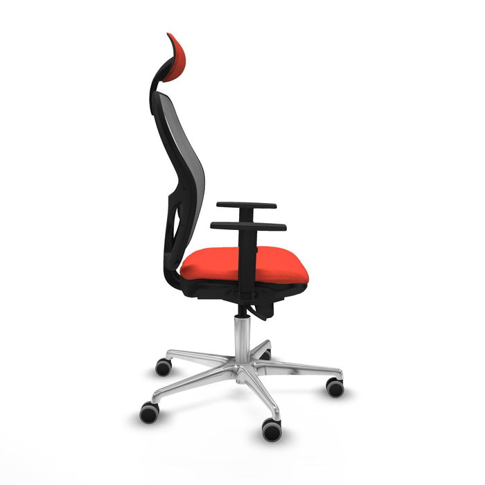 PIQUERAS Y CRESPO Silla de oficina Jorquera con mecanismo sincro, Naranja oscuro y Gris