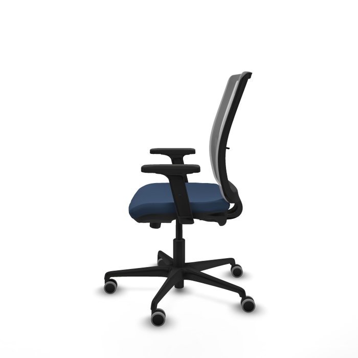 PIQUERAS Y CRESPO Silla de oficina Haches Azul marino y Gris