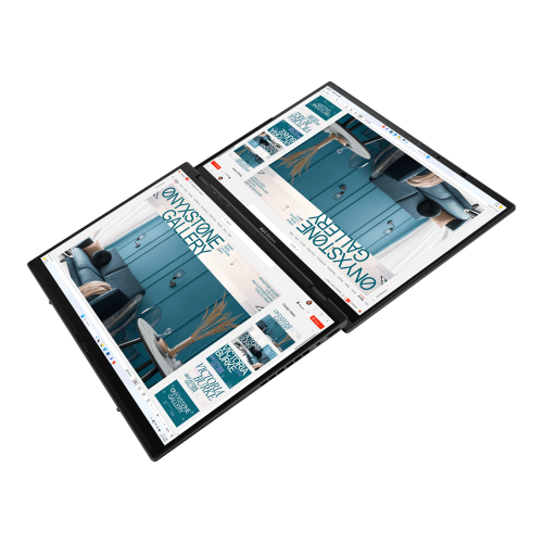 Asus 90NB12U1-M00MM0 Zenbook Duo OLED UX8406MA-QL396W - Portátil 14" WUXGA, Intel Core Ultra 9 185H, 32GB RAM, 1TB SSD, Windows 11, Gris Tintero