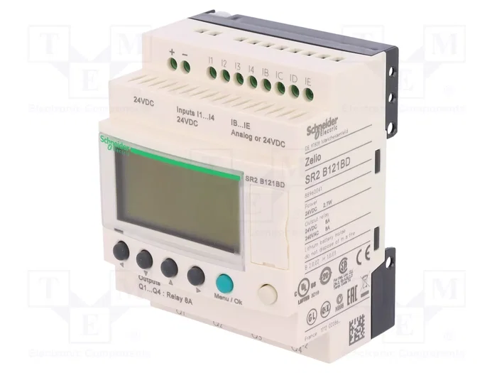 SCHNEIDER ELECTRIC Zelio Logic SR2B121BD Relé Programable Compact SCHNEIDER ELECTRIC Zelio Logic SR2B121BD Relé Programable Compact