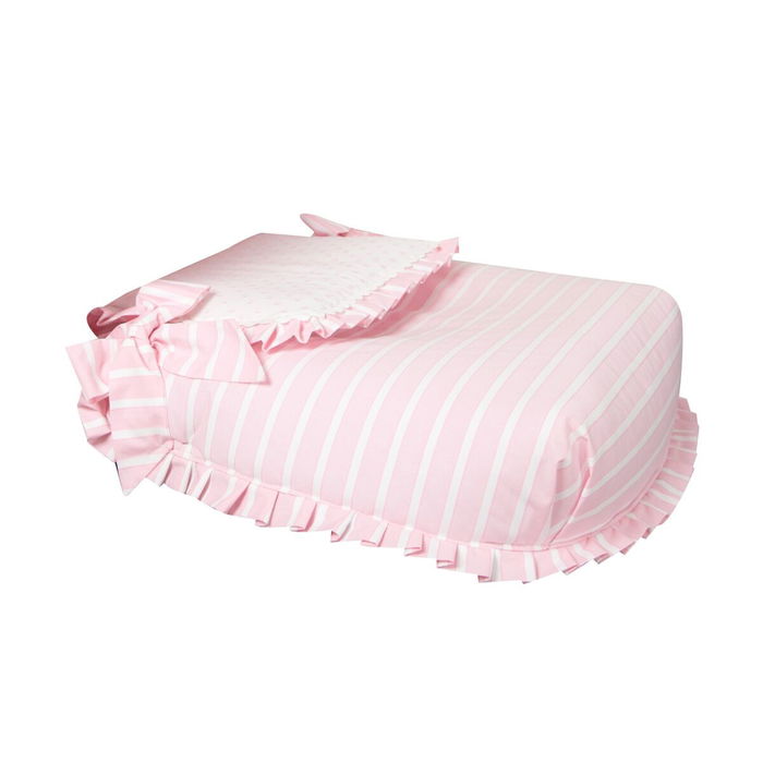 Colcha Babyline Oporto Rosa Cuna de Bebé