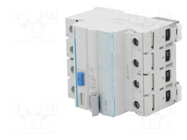 HAGER Interruptor diferencial 63A 30mA 3+N HAGER Interruptor diferencial 63A 30mA 3+N