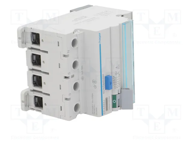HAGER Interruptor diferencial 63A 30mA 3+N HAGER Interruptor diferencial 63A 30mA 3+N