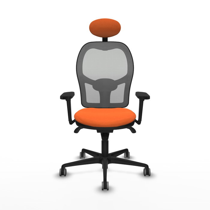 PIQUERAS Y CRESPO Silla de oficina Jorquera Naranja y Gris