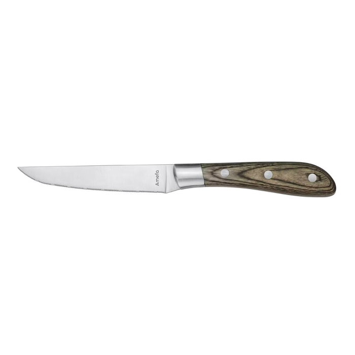 Set 6 Cuchillos Steaks Acero Inoxidable Achille Bois Amefa 23x2,4x1,5 cm Set 6 Cuchillos Steaks Acero Inoxidable Achille Bois Amefa 23x2,4x1,5 cm