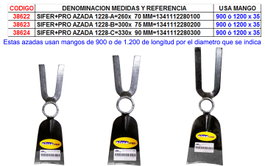 SIFER SIFER+PRO AZADA 1228-B 300x75 MM