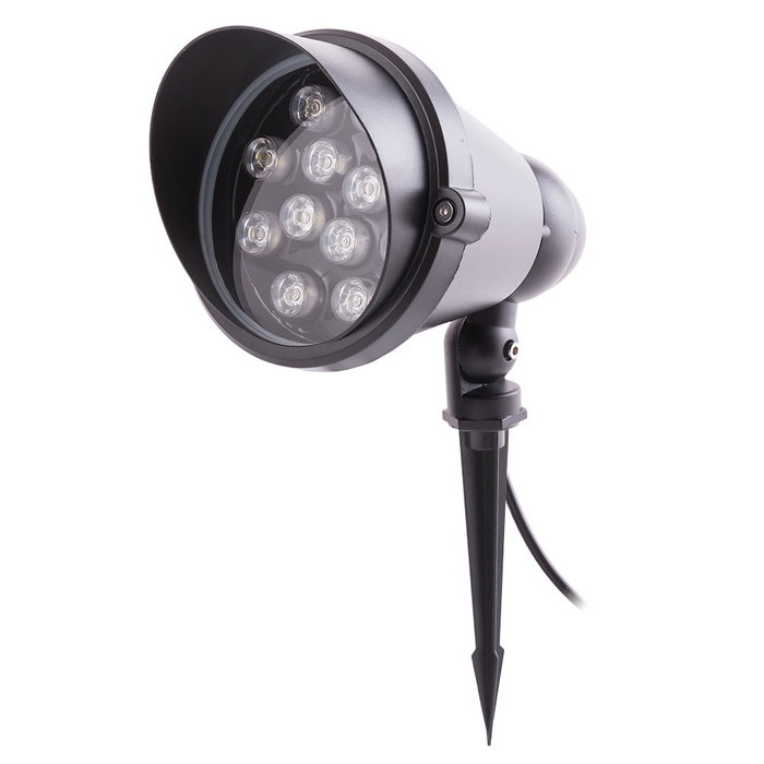 Foco LED Jardín 12W 1100Lm 6000K Blanco Frío 50.000H IP65 Aluminio SL-CPD15-12W-CW