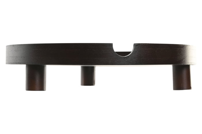 DKD Home Decor Centro de Mesa MDF 40x40x9 Marrón Oscuro DKD Home Decor Centro de Mesa MDF 40x40x9 Marrón Oscuro