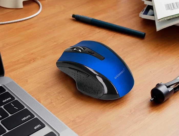 Q-connect Ratón óptico inalámbrico 1000 DPI azul Q-connect Ratón óptico inalámbrico 1000 DPI azul