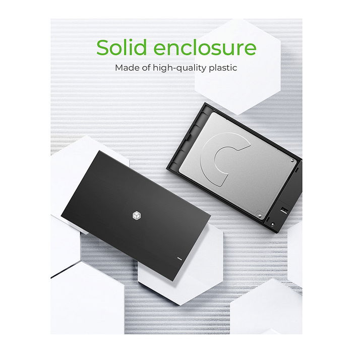 ICY BOX Caja para disco duro de 2.5" SATA USB 3.2 Negra