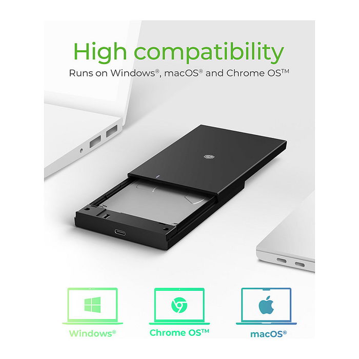 ICY BOX Caja para disco duro de 2.5" SATA USB 3.2 Negra