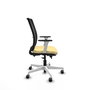PIQUERAS Y CRESPO Silla de oficina Haches con mecanismo Sincro/Traslack Crema y Negro