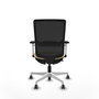 PIQUERAS Y CRESPO Silla de oficina Haches con mecanismo Sincro/Traslack Crema y Negro
