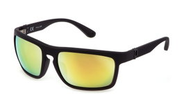Police SPLF63-63U28G Gafas de sol para hombre con cristal gris espejo