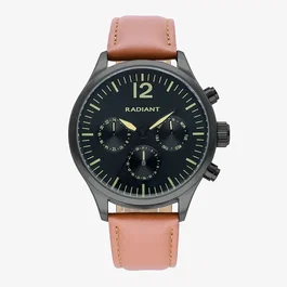 Radiant RA641701 Reloj para Hombre con Correa de Cuero Marrón
