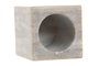DKD Home Decor Portacepillos Mármol Beige 7,5x7,5x10,5 cm