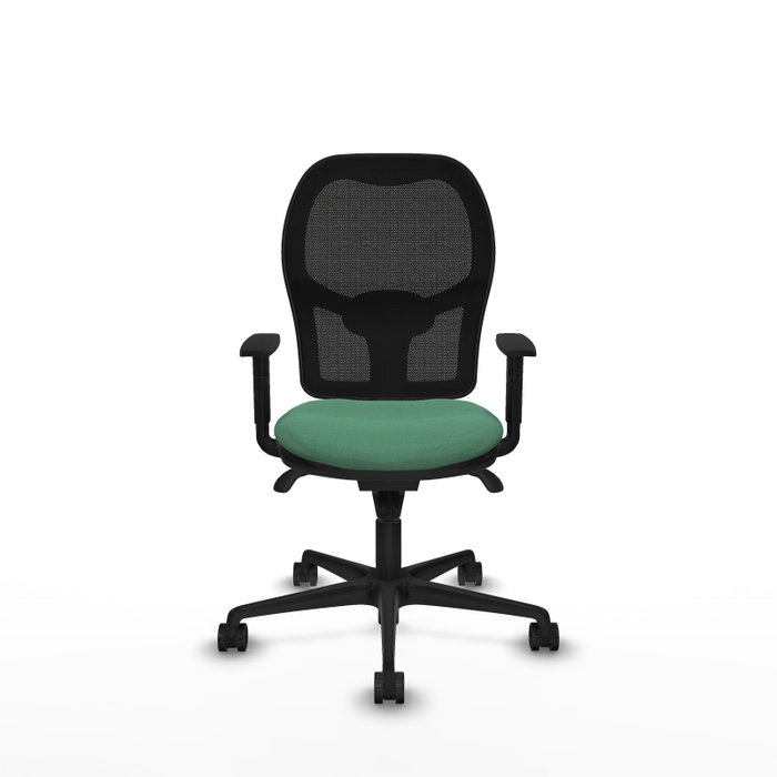 PIQUERAS Y CRESPO Silla de oficina Jorquera con mecanismo Sincro, Verde esmeralda y Negro PIQUERAS Y CRESPO Silla de oficina Jorquera con mecanismo Sincro, Verde esmeralda y Negro