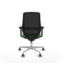 PIQUERAS Y CRESPO Silla de oficina Mardos con mecanismo Sincro/Traslack, Verde y Negro