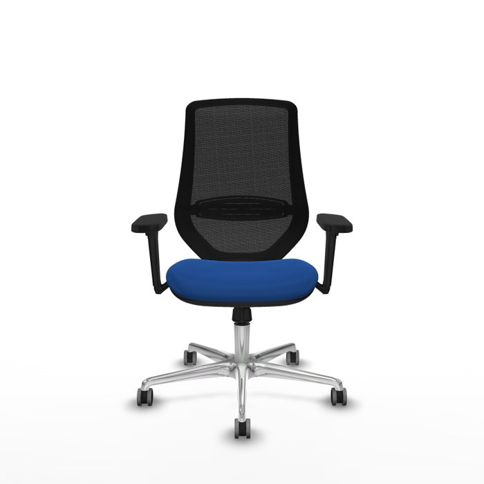 PIQUERAS Y CRESPO Silla de oficina Mardos con mecanismo Sincro Azul y Negro