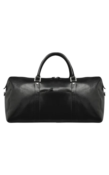 dbramante1928 Kastrup Bolso de Mano de Cuero Negro Unisex con Cremallera y Asa Extraíble