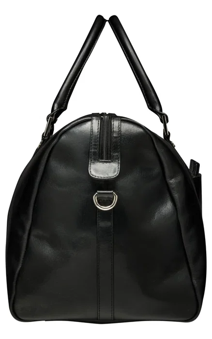 dbramante1928 Kastrup Bolso de Mano de Cuero Negro Unisex con Cremallera y Asa Extraíble