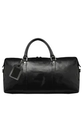 dbramante1928 Kastrup Bolso de Mano de Cuero Negro Unisex con Cremallera y Asa Extraíble