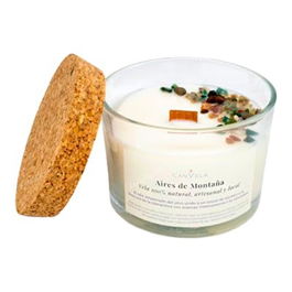 CANVELA Vela Perfumada Aires De Montaña Aceite Esencial 148 caracteres