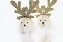 DKD Home Decor Figura de Reno MDF Surtida 6,5x6,5x21,5 cm