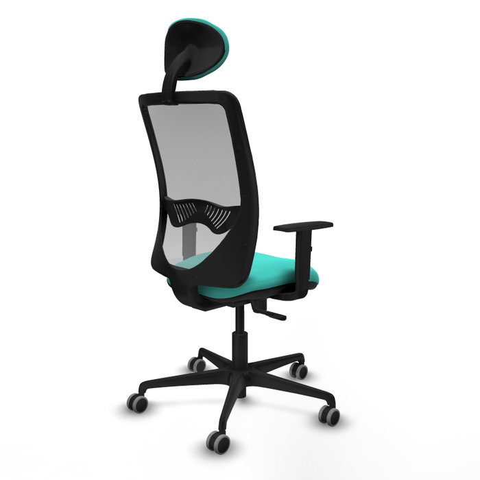 PIQUERAS Y CRESPO Silla de oficina Zulema con mecanismo Sincro, Turquesa y Gris PIQUERAS Y CRESPO Silla de oficina Zulema con mecanismo Sincro, Turquesa y Gris