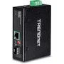 TRENDnet TI-PF11SFP Convertidor de medios industrial SFP a Gigabit PoE+