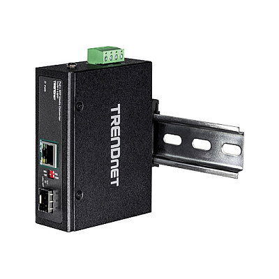 TRENDnet TI-PF11SFP Convertidor de medios industrial SFP a Gigabit PoE+