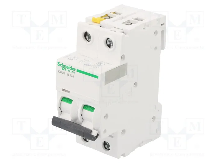 SCHNEIDER ELECTRIC Interruptor magnetotérmico ACTI9 iC60H 10A 2 polos SCHNEIDER ELECTRIC Interruptor magnetotérmico ACTI9 iC60H 10A 2 polos