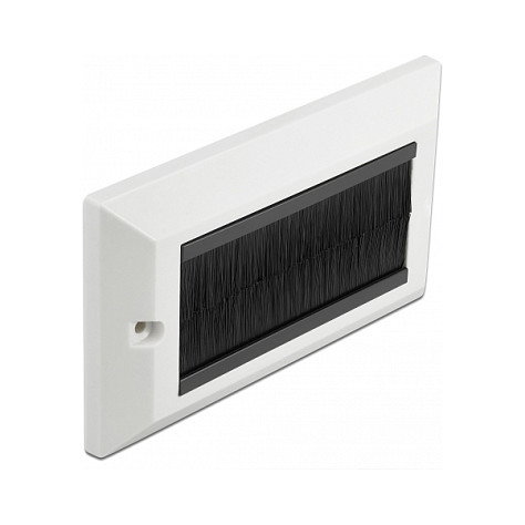 DeLOCK Cubierta para manejo de cables 146 x 86 mm con tiras de cepillo negras DeLOCK Cubierta para manejo de cables 146 x 86 mm con tiras de cepillo negras