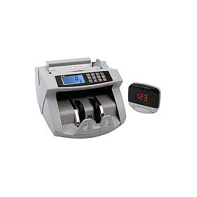Olympia NC 450 Contador y Detector de Billetes con Pantalla LCD, MG/UV, 1000 billetes/min, Lote/Auto