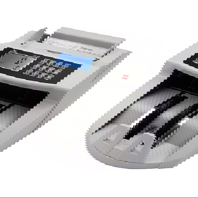 Olympia NC 450 Contador y Detector de Billetes con Pantalla LCD, MG/UV, 1000 billetes/min, Lote/Auto