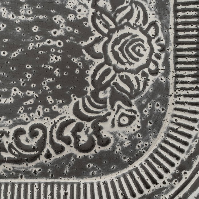 S/2 Bandejas Gris Metal Decoración 49,50 X 31 X 5,50 cm