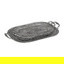 S/2 Bandejas Gris Metal Decoración 49,50 X 31 X 5,50 cm
