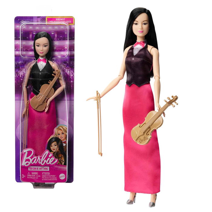 Muñeca Barbie Tú Puedes Ser Violinista Hkt68 Mattel Muñeca Barbie Tú Puedes Ser Violinista Hkt68 Mattel