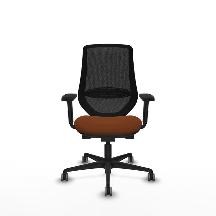 PIQUERAS Y CRESPO Silla de oficina Mardos con mecanismo Sincro/Traslack Marrón y Negro