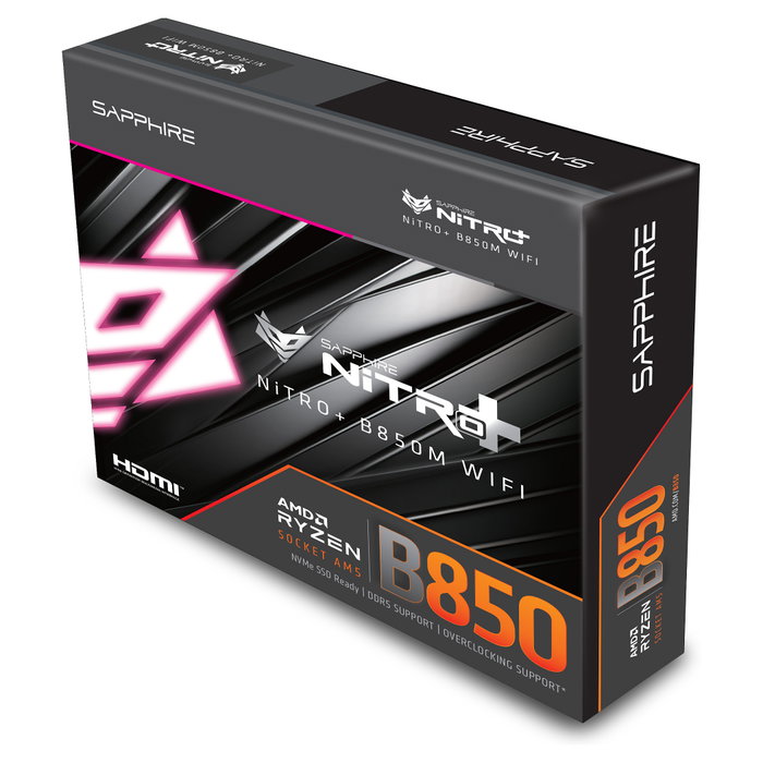 Sapphire NITRO+ B850M WIFI DDR5 micro ATX Sapphire NITRO+ B850M WIFI DDR5 micro ATX
