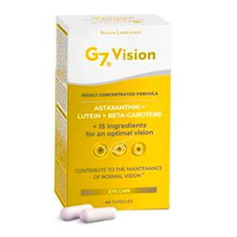 Silicium G7 Vision 60 Cápsulas - Protección contra pantallas, mejora la agudeza visual y ralentiza el envejecimiento ocular.