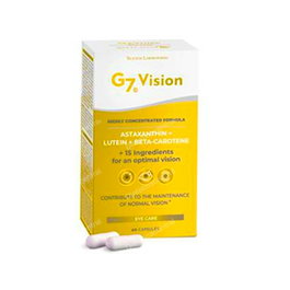 Silicium G7 Vision 60 Cápsulas - Protección contra pantallas, mejora la agudeza visual y ralentiza el envejecimiento ocular.