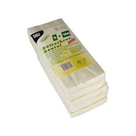 PAPSTAR Faltenbeutel 14312 Blanco, 500 piezas